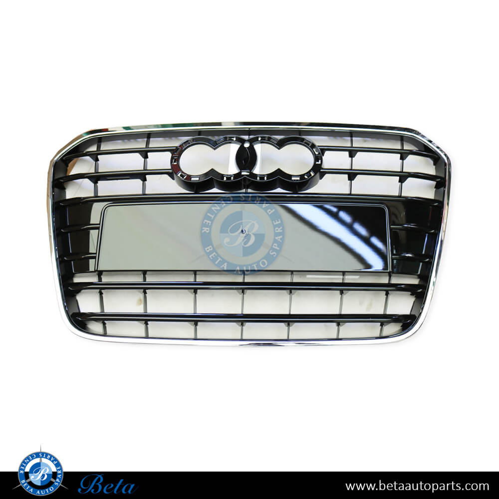 Radiator Grille with Chrome Moulding for Audi A6 2011-2014 models, Part Number 4G0853651 Radiator Grille with Chrome Moulding for Audi A6 2011-2014 models, Part Number 4G0853651
